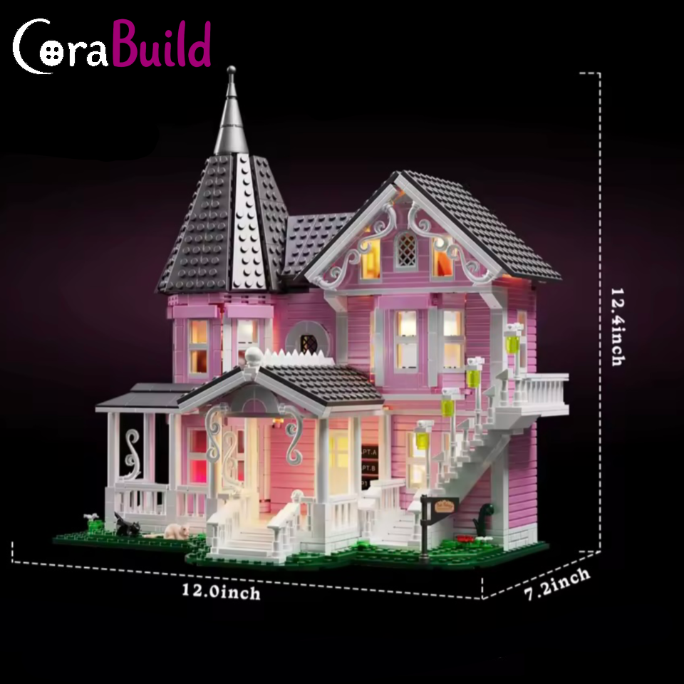 CoraBuild - Pink Palace Building Set